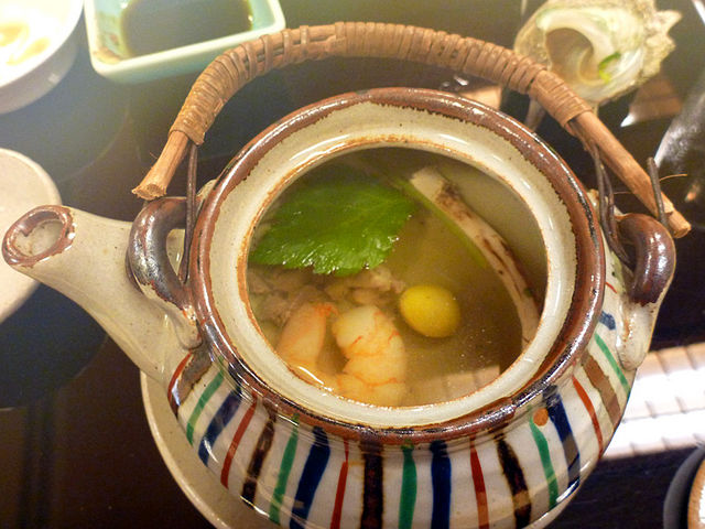 松茸の土瓶蒸し_平山旅館