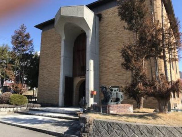 外観_有島生馬記念館・化石博物館(信州新町美術館)