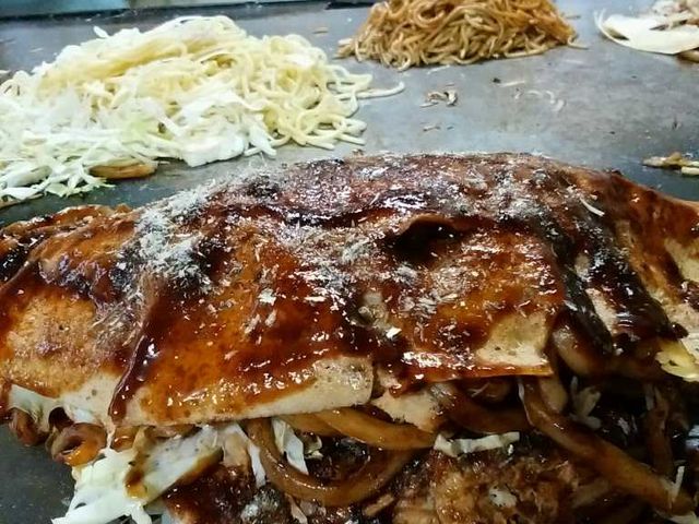 うどんダブル_お好み焼みよし三津店
