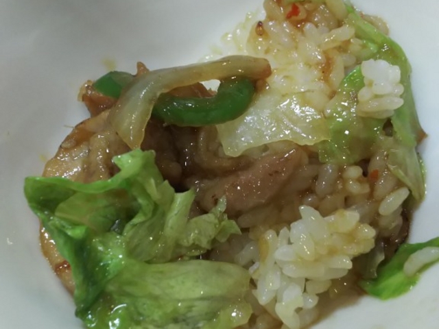 生姜焼き丼_残波ゴルフクラブ中華レストラン残波苑