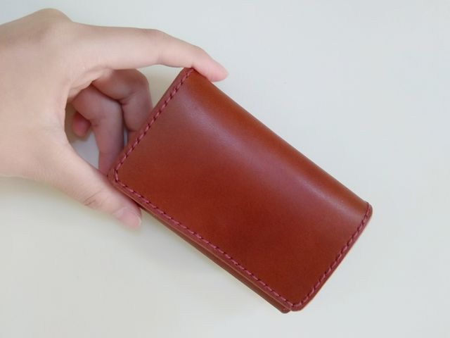 名刺入れがとてもフォトジェニックに仕上がりました!_マコトレザーワークス