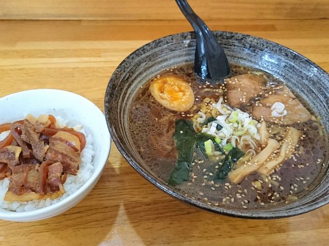 醤油ラーメン・ミニ豚丼_南幌らーめん きらら