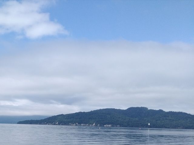 屈斜路湖。砂湯からの眺め。_RECAMP砂湯 (砂湯野営場)