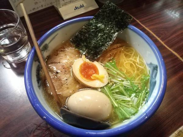 ゆず塩麺(淡麗)+煮玉子。_AFURI