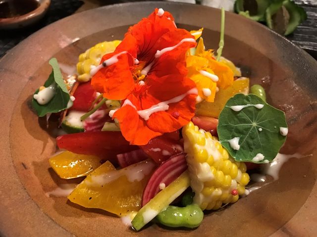 無農薬の野菜を使ったサラダ_酒囲屋本店
