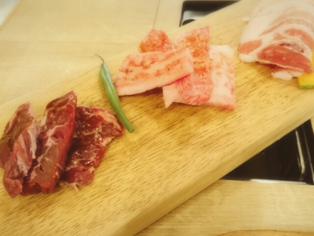 YAKINIKUランチのお肉。_ハチハチ HACHIHACHI ソラリア店