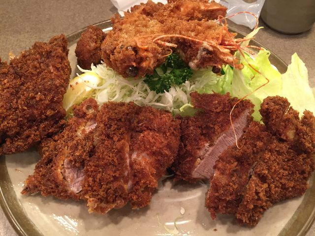 エビフライとヒレカツ_味のとんかつ 丸一