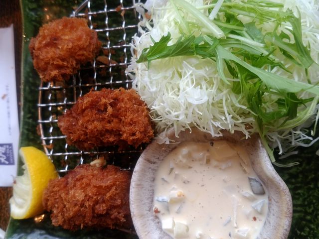 牡蠣フライはぷりぷり♪_大戸屋ごはん処 マリノアシティ福岡店