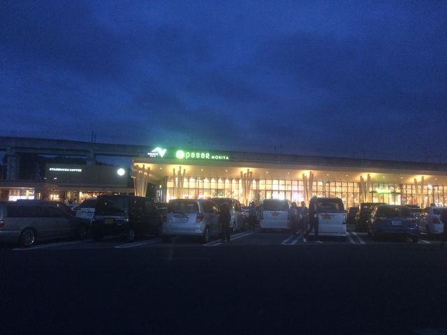 夜になりました_常磐自動車道 守谷サービスエリア (上り線)