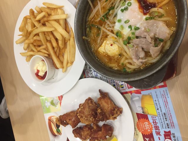 からあげ、ポテト、チゲ鍋_ガスト市川駅北口店