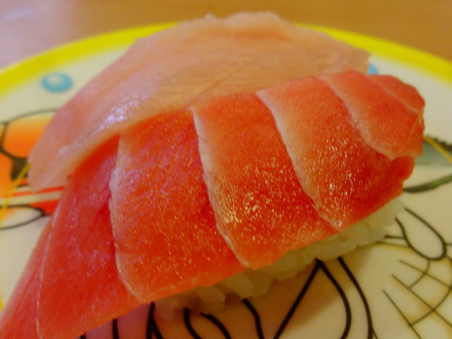 まぐろ二種盛り_かっぱ寿司 北上店
