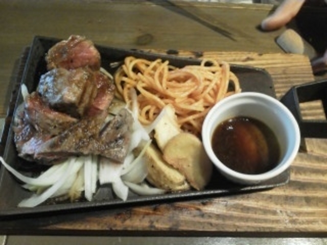 ランプステーキランチ(980円⇒780円)_焼肉 矢場町ホルモン 味噌とんちゃん屋