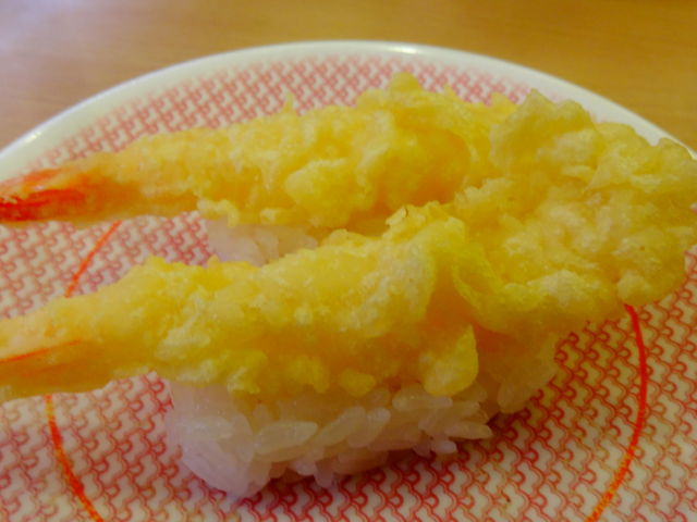 えび天にぎり_かっぱ寿司 倉吉店