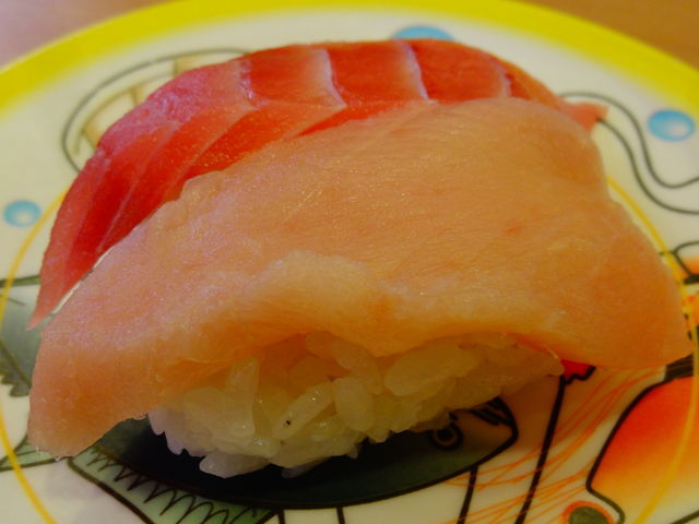まぐろ二種盛り_かっぱ寿司 福島黒岩店
