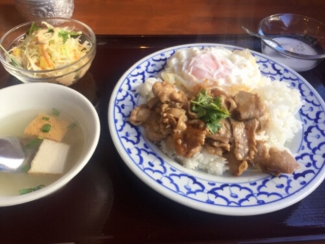 タイ風豚肉炒めです。_ラーンチャン