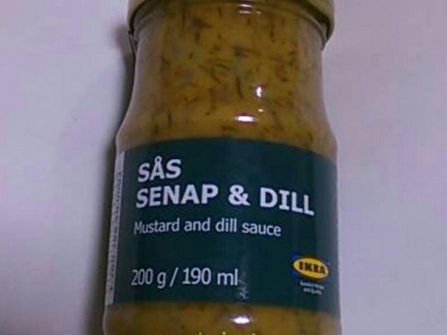 『Mustard and dill sauce』。_IKEAレストラン 新三郷店
