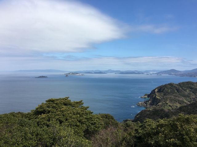 権現山から眺めた南西海岸線_野母南西海岸