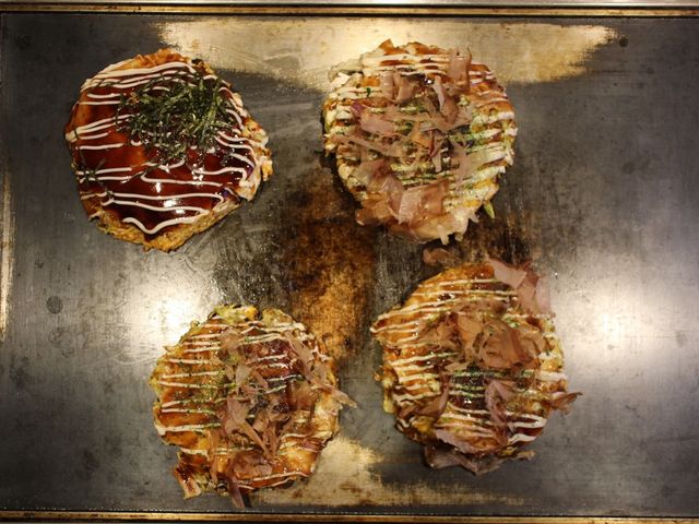 4種のお好み焼き_粉もんず 豊岡本店