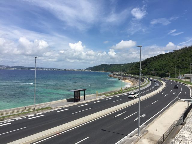 展望デッキからの眺めは、沖縄感が半端ないです。_道の駅許田