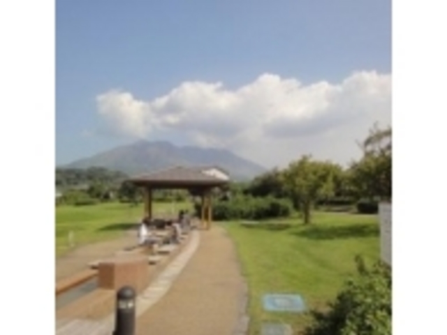 桜島溶岩なぎさ公園足湯_なぎさ公園あいら