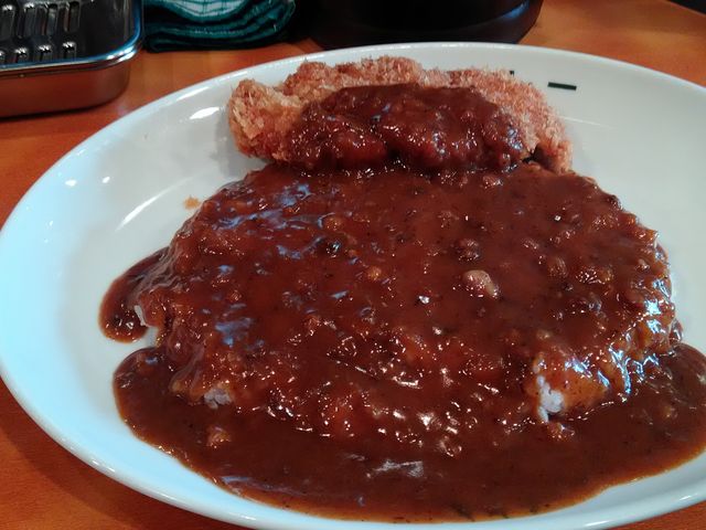 どっさりカレーです_上等カレー 江戸堀北店