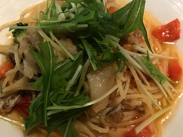オイルパスタ美味しかったです_茶屋町 ファクトリーカフェ