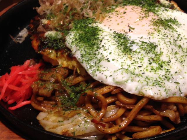 お好み焼きとそばセット_大阪粉もんお好み焼き 五郎っぺ食堂 ららぽーとエキスポシティ店
