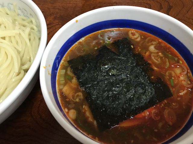 ピリ辛のつけ麺!_大勝軒