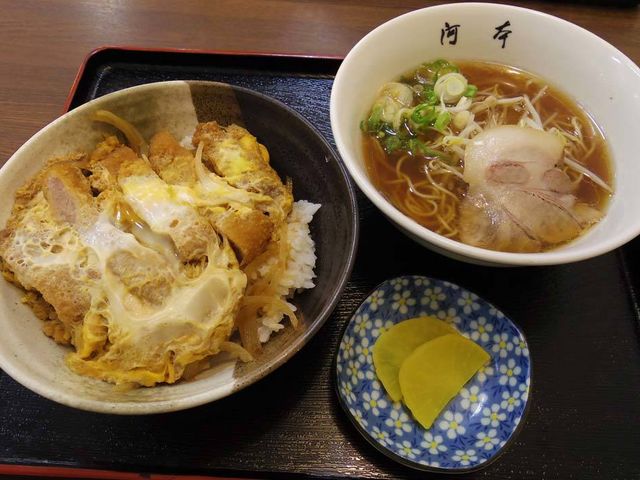 カツ丼セット_河本食事処