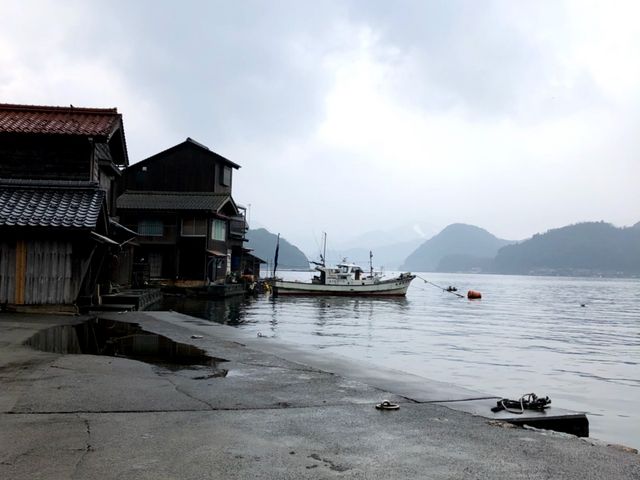 舟屋風景_舟屋の町並み