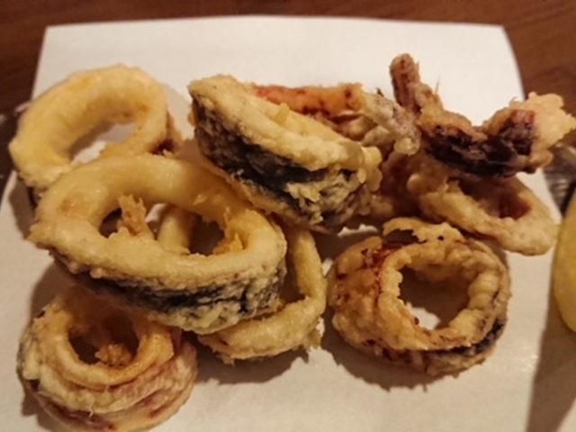 スルメイカの天ぷら_食彩酒房 たけとんぼ