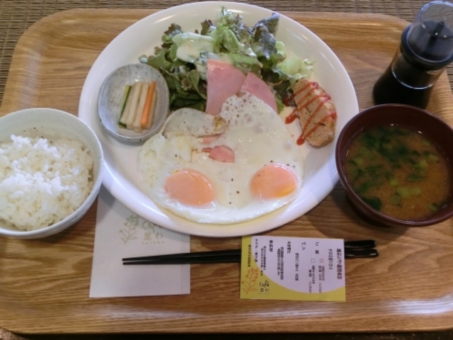朝食_道の駅 花の駅・千曲川