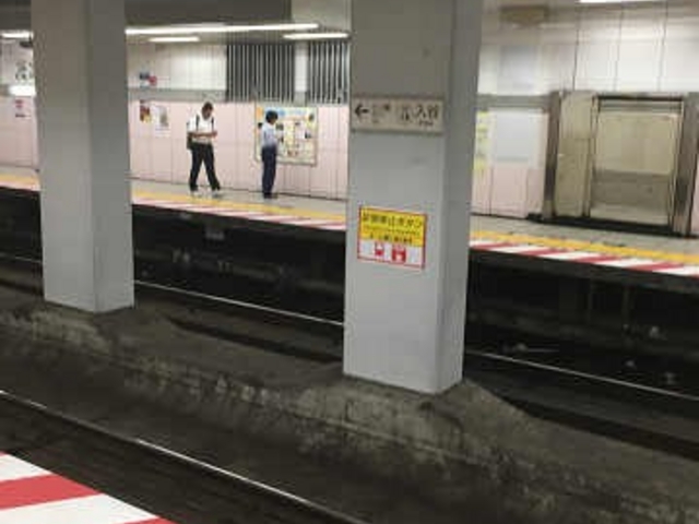 ホームの様子です。_東京メトロ日比谷線入谷駅