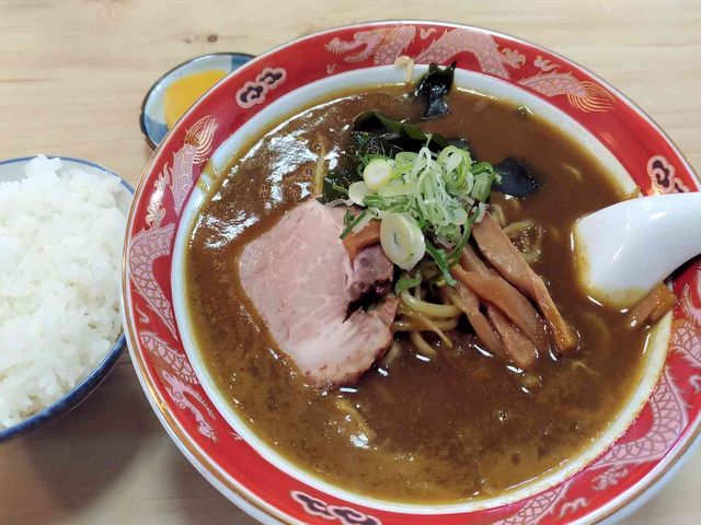 カレーラーメン\750
ライス\200_つるつる屋