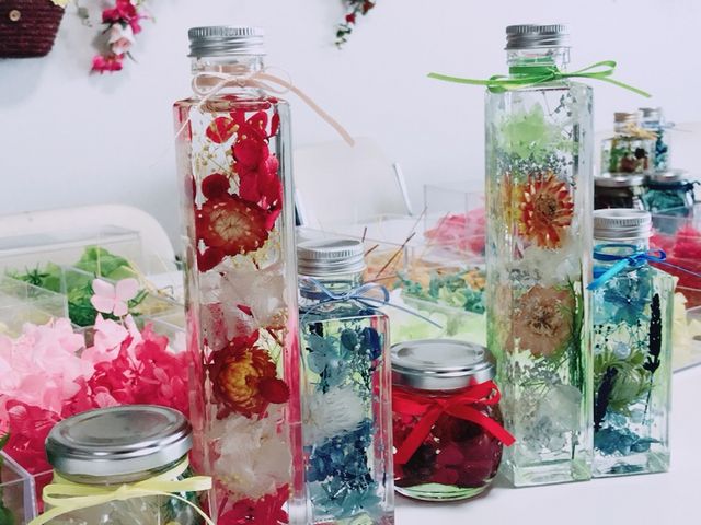 3つも作れました!_花教室アトリエ アンフルール