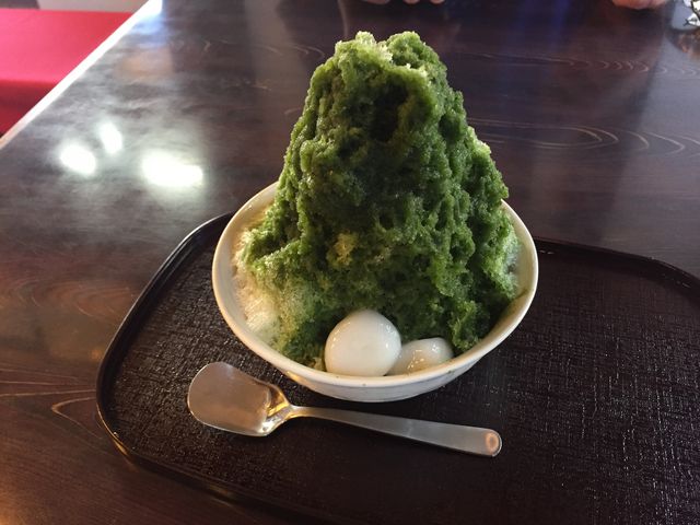 宇治抹茶のかき氷_走井餅老舗