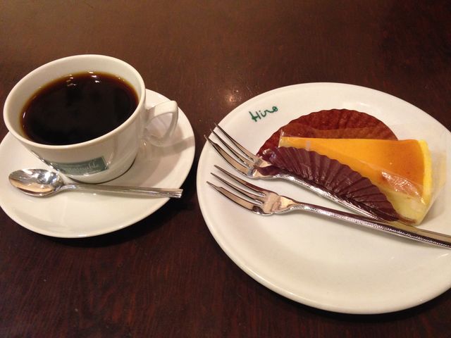 ケーキセット_ヒロコーヒー 尼崎つかしん店