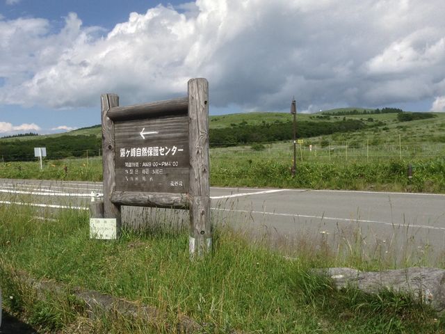 霧の駅の隣で、看板になっています。_長野県霧ヶ峰自然保護センター