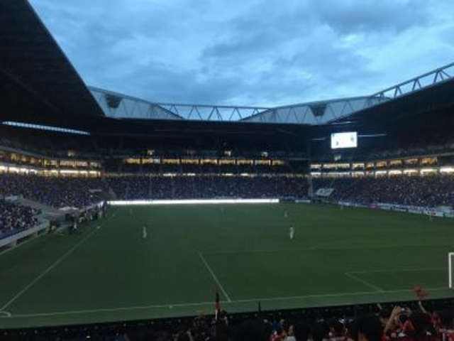 開始前、演出あり。_Panasonic Stadium Suita(パナソニック スタジアム 吹田)