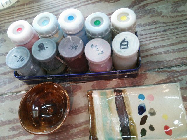 絵具と釉薬の参考色_きみの幸工房陶芸倶楽部