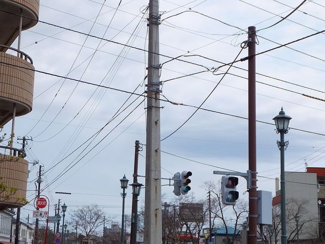 近くに有る日本最古のコンクリート電柱
_金森赤レンガ倉庫