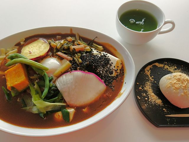 特選京野菜カレーセット(1800円)_cafe de salan カフェドサラン