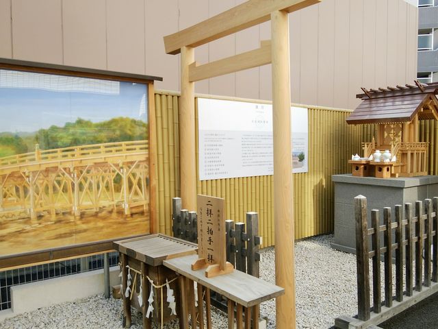 工事中のため、仮殿がつくられていました_小石川大神宮