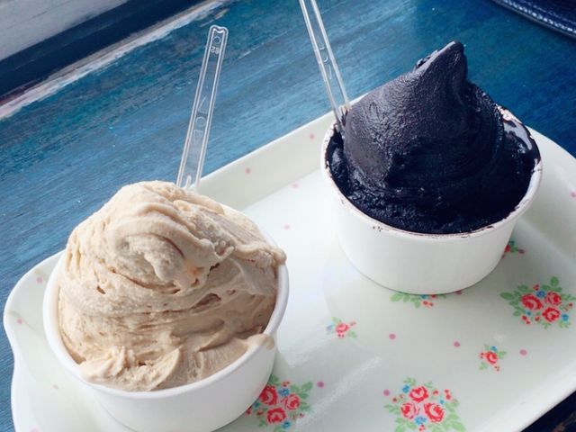 ジェラート_ロンドンバスカフェ