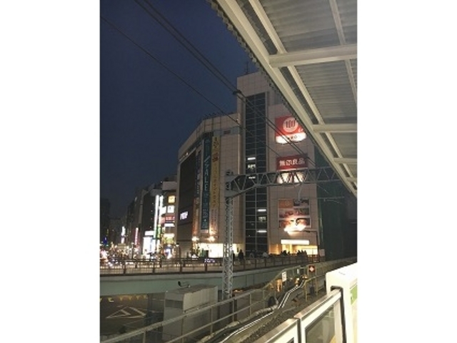 駅のホームから見たレミィ五反田_JR 五反田駅