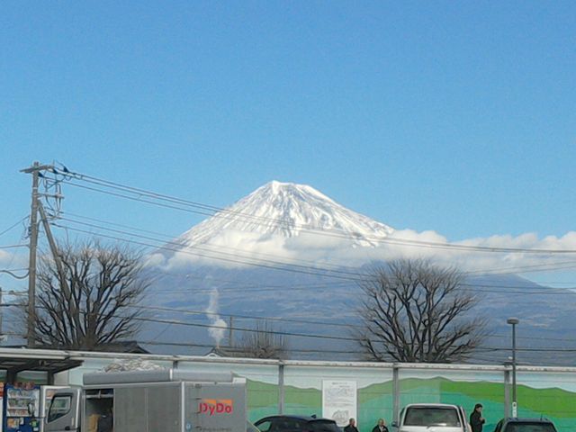 駐車場から撮影_道の駅 富士