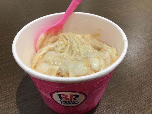キャラメル風味のアイスクリームでした。_サーティワン アイスクリーム イオンモール成田店