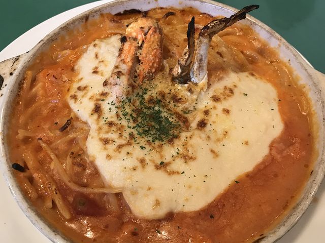 蟹のグラタンパスタ_シャンゴ前橋南店