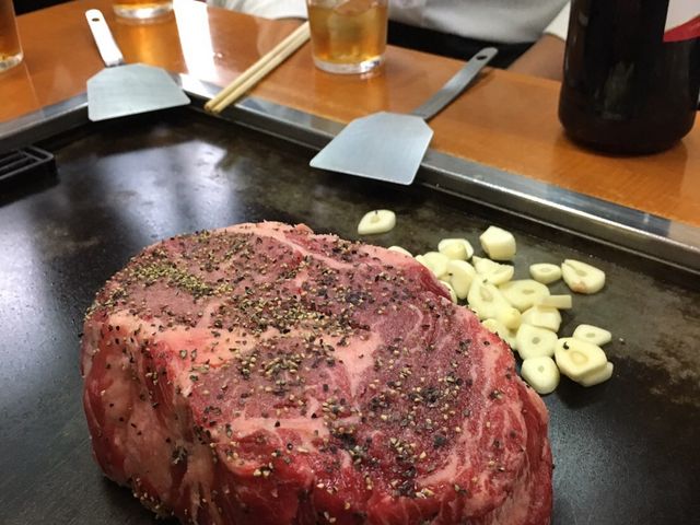 谷中ぎんざといえばの鉄板焼き屋さん。_谷中ぎんざ商店街