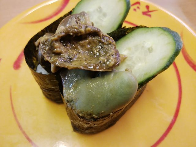 あわび肝軍艦_スシロー東静岡店